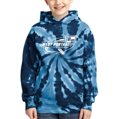 Youth Tie Dye Pullover Hooded Sweatshirt Thumbnail