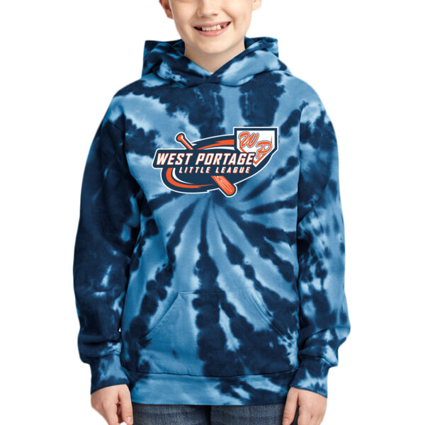Youth Tie Dye Pullover Hooded Sweatshirt Thumbnail